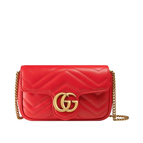 Gucci GG Marmont matelasse leather super mini bag 476433 