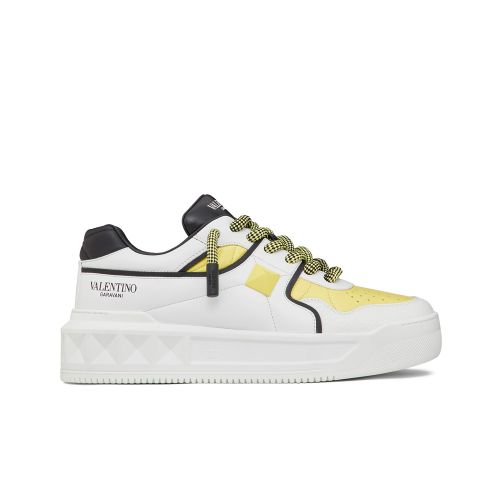 Valentino Unisex One Stud Xl Nappa Leather Low-Top Sneaker 