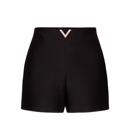 Valentino Women's Crepe Couture Vgold Shorts 