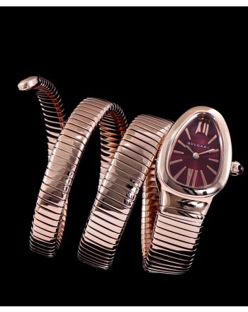 Bvlgari rose-gold stainless steel automatic watch for lady Henna