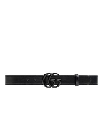 Gucci GG Marmont Thin Belt Black