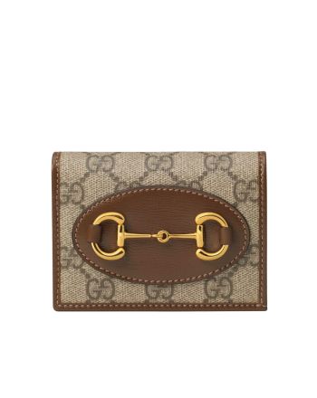 Gucci 1955 Horsebit Card Case Wallet 621887 Coffee