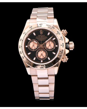 Rolex Stainless Steel Daytone Watch Black