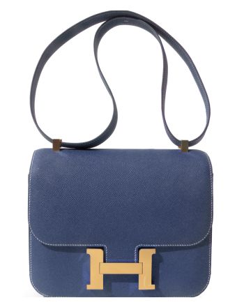 Hermes Epsom Constance 24cm Palladium Hardware